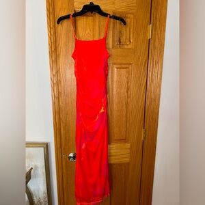 Elegant Red Sleeveless Dress